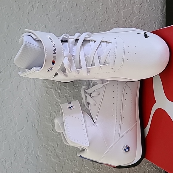 NWBT Puma MMS Neo Cat White BMW Motorsports Mids Sneakers Size: 11 - Picture 7 of 9